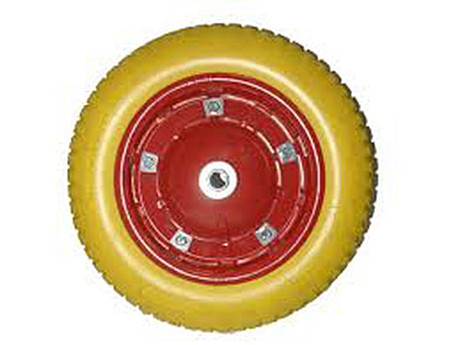 Колесо 3.25/3.00х8 ЛИТОЕ полиуретановое D-16мм