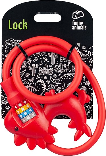 Замок Funny Animals HC230 10mm x600mm  Красный