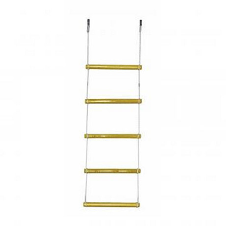 Лестница веревочная 7 перекладин цв.желтый D=25