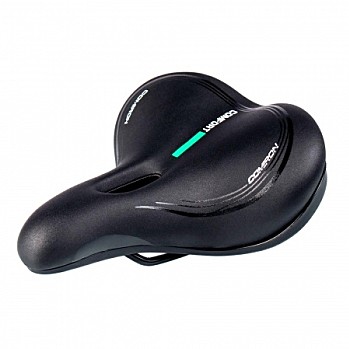 Седло COMIRON MADRID C034 250x210 комфортное Черный/зеленый