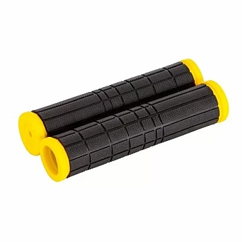 Ручки руля 135мм STG SZ-068 (черный с желтым)