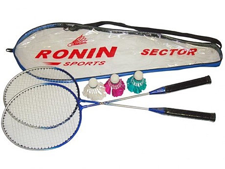 Набор для бадминтона Ronin Sector 2 ракетки+3 волана+чехол