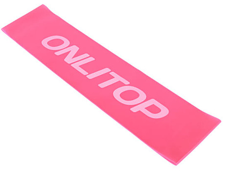 Фитнес-резинка 30,5 х 7,6 х 0,5 см, нагрузка до 4 кг, цвет фуксия