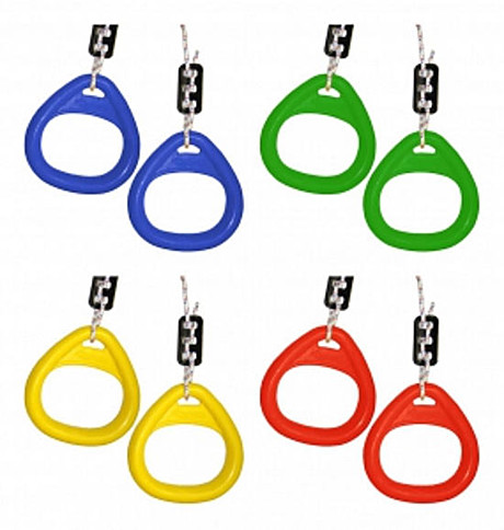 Кольца гимнастические треугольные цв.желтый