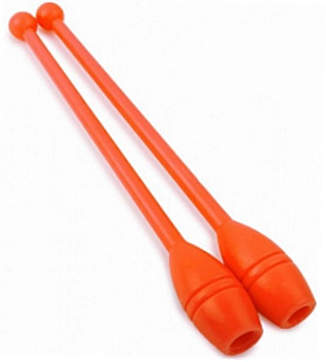 Булавы для художественной гимнастики У717, 45 см (оранжевые) 
