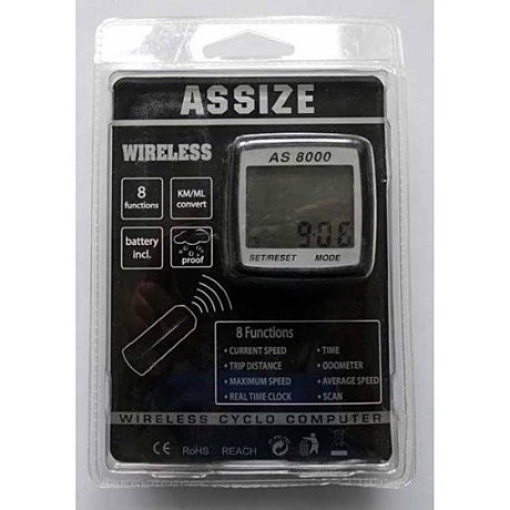 Велокомпьютер AS №8000 (беспроводной)